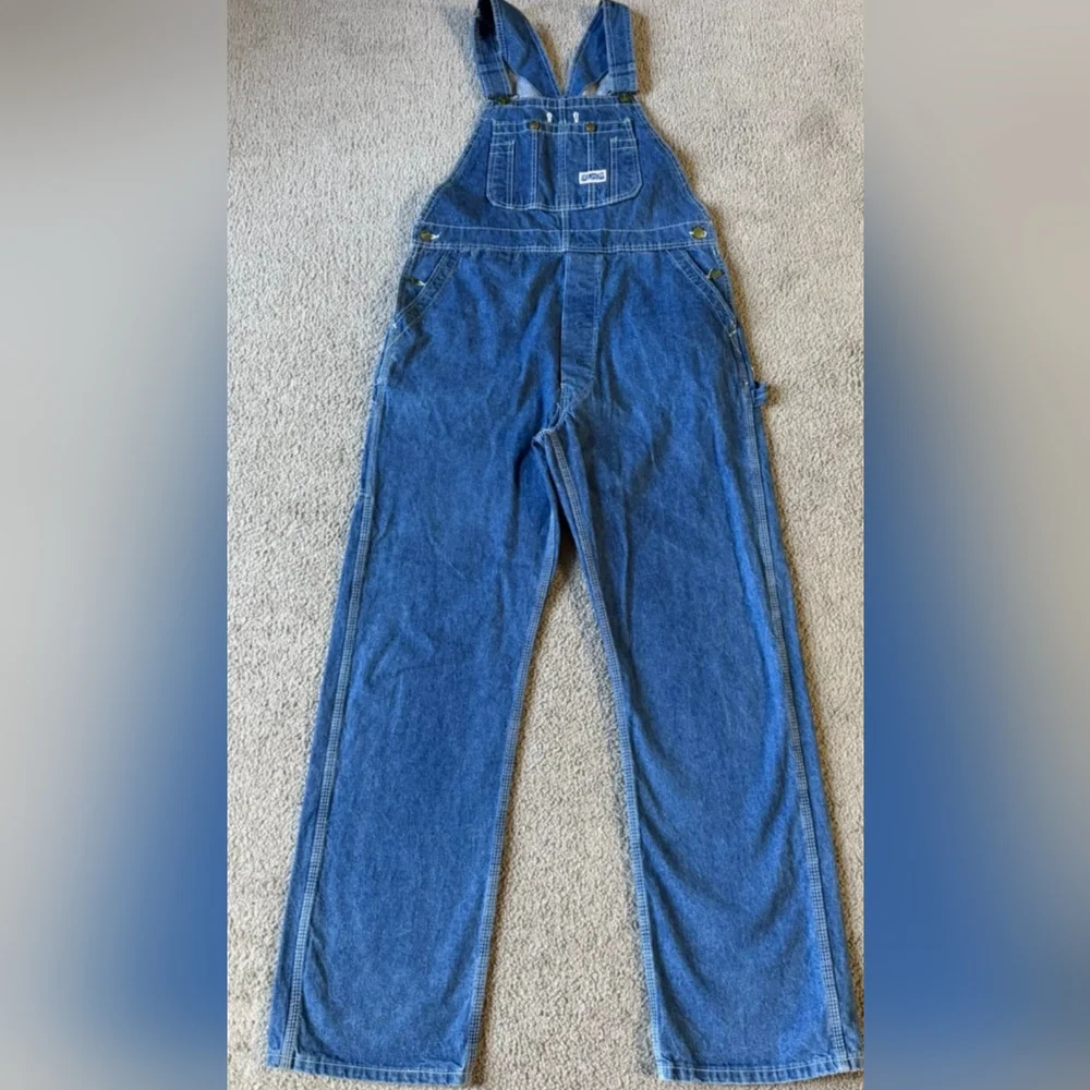 Big Smith Cotton Denim Overalls 40 X 28